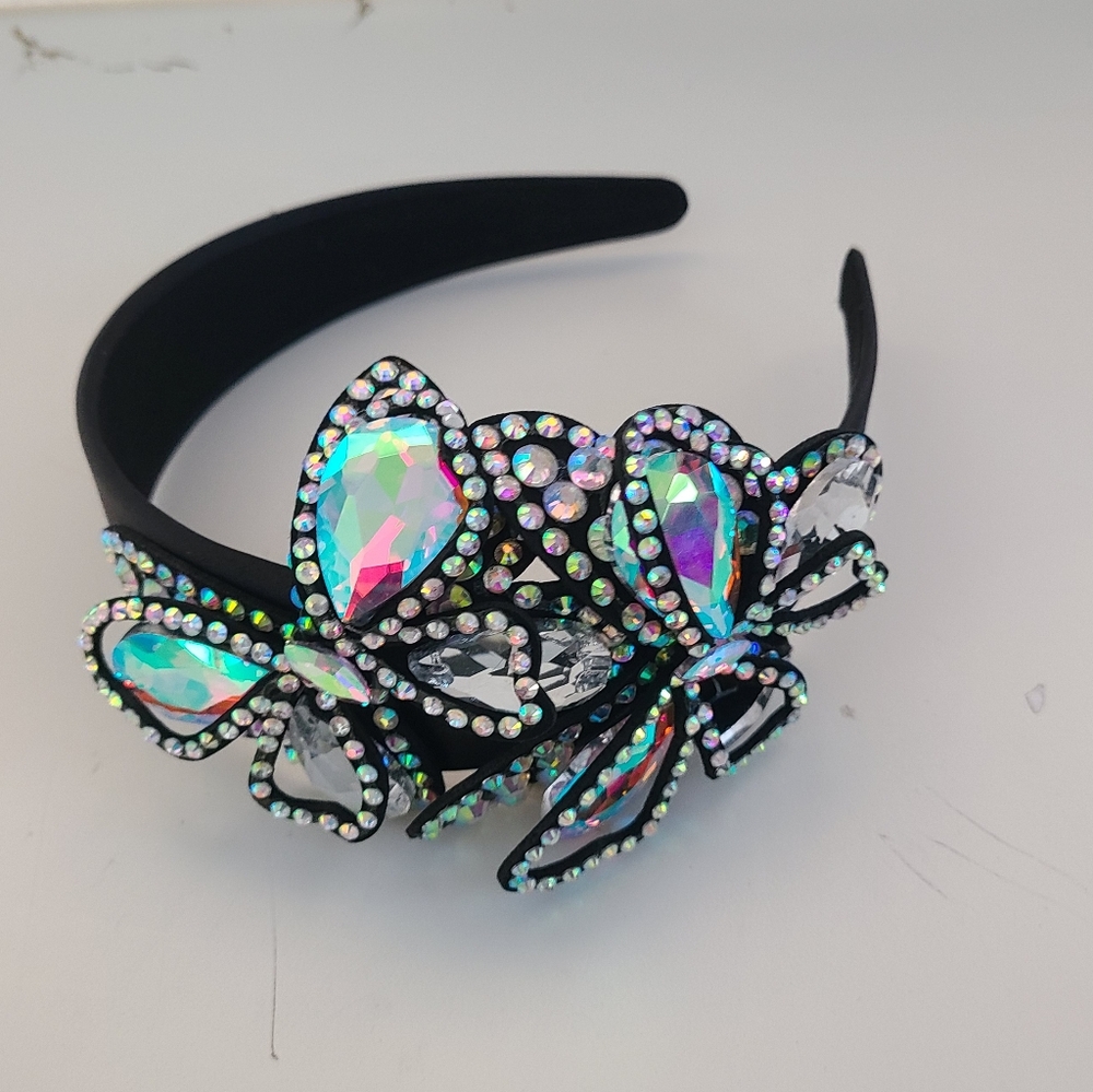 Butterflies Gemstones Headband